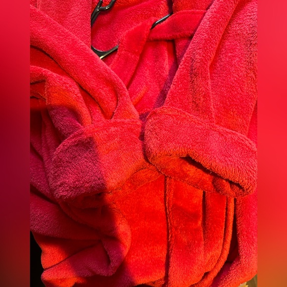 George puffy fluffy cozy kids housecoat with pockets and belt cozy fall robe - Picture 3 of 9